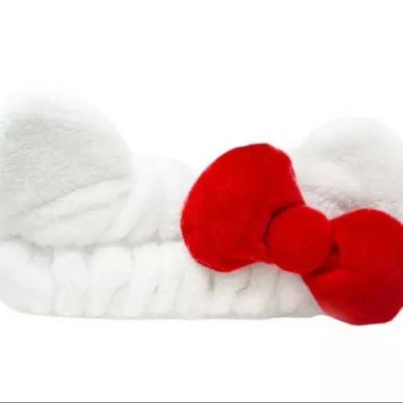 Sanrio Hello Kitty X Creme Spa Plush Headband Bow - Picture 10 of 12